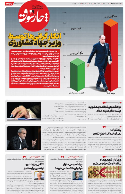 چارسوق: وزیر جهادکشاورزی، گرانی‌ها را انکار می‌کند!