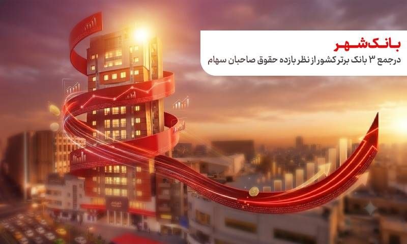 حضور بانک شهر در جمع ۳ بانک برتر کشور از نظر بازده حقوق صاحبان سهام