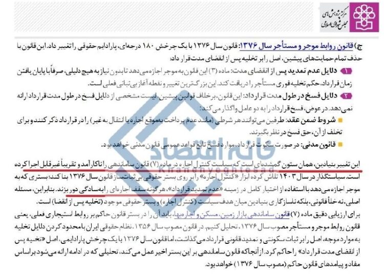 📸 مالکان به‌راحتی سقف ۲۵ درصدی اجاره مسکن را دور می‌زنند