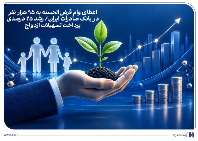 در 6 ماهه نخست سال 1405 ثبت شد اعطای وام قرض‌الحسنه به 95 هزار نفر در بانک صادرات ایران/ رشد 25 درصدی پرداخت تسهیلات ازدواج