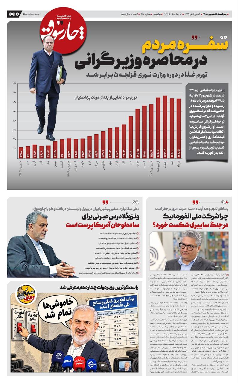 📸 چارسوق; سفره مردم در محاصره وزیر گرانی/ تورم غذا در دوره وزارت نوری قزلجه ۵ برابر شد