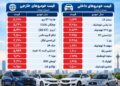 قیمت خودرو  پنجشنبه ۲۶ شهریور ۱۴۰۵