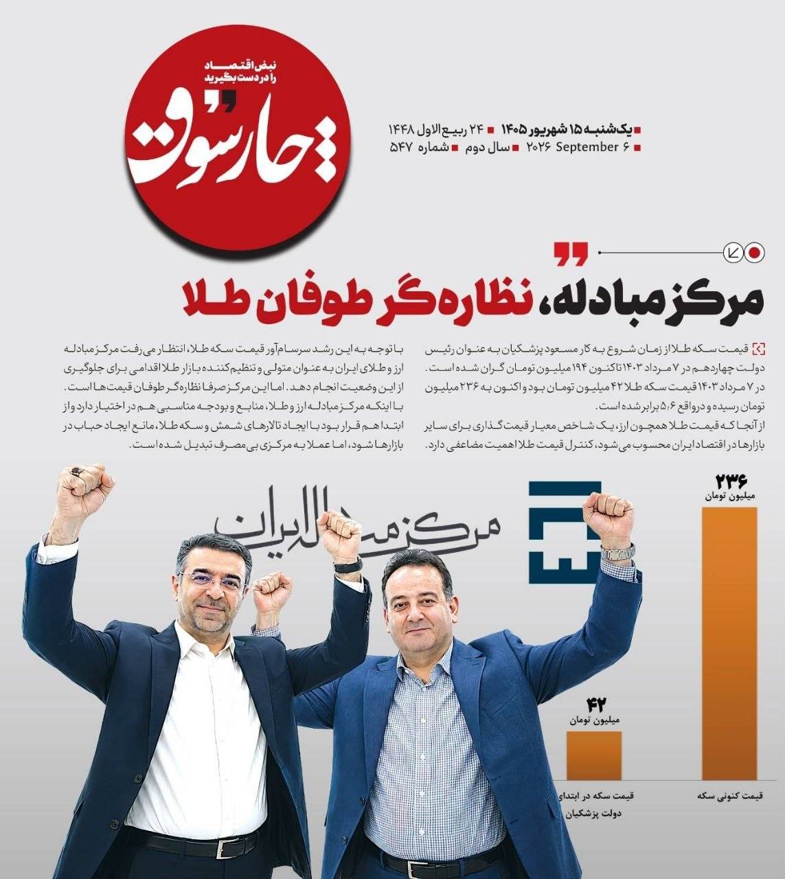 📸 مرکز مبادله، نظاره‌گر طوفان طلا!
